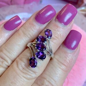💜Amethyst 5-Stone Ring💜